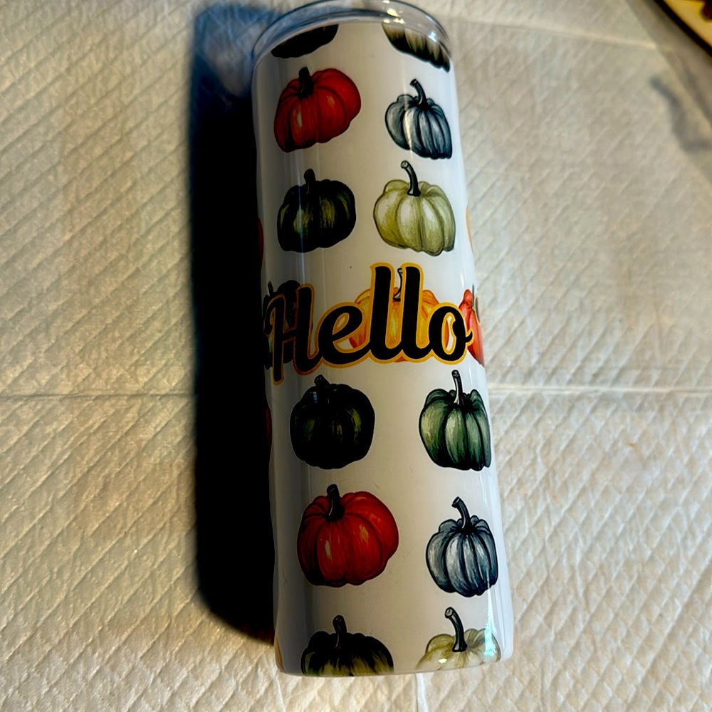 Hello Fall 20 Oz Tumbler